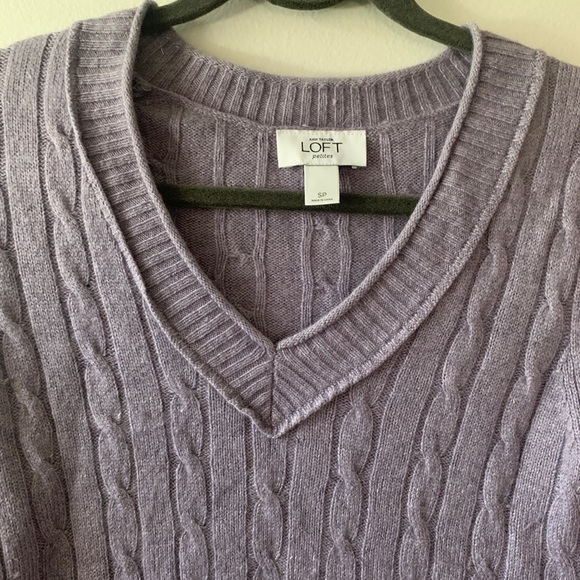 Ann Taylor Loft Lavender Sweater - Picture 2 of 3